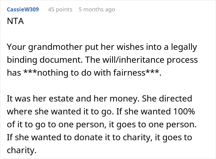 Woman Feels Entitled To Family’s Life-Changing Inheritance Just Because She Has 5 Kids, Gets A Reality Check