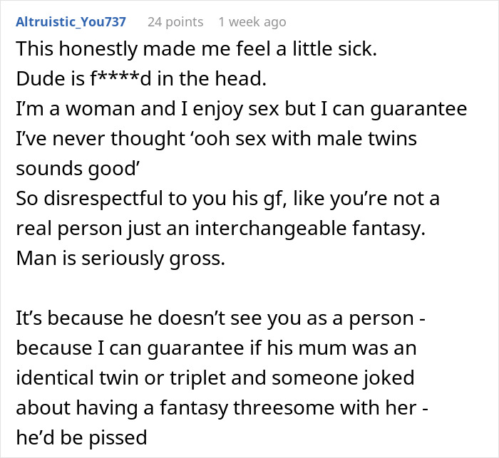 Man’s “Fantasy” Makes Girlfriend Sick To Her Stomach, Now She Feels “Horrible” For Dumping Him