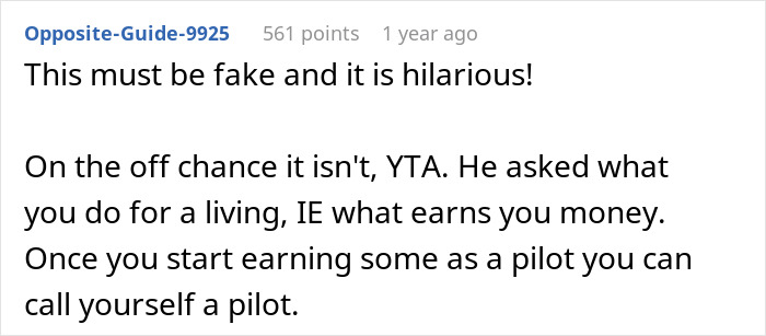 Wife Forced To Sleep On Couch After Refusing To Call Husband A Pilot As He’s Never Flown A Plane