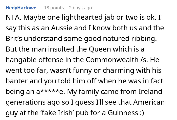 Irish American Mocks A British Guy, Gets A Reality Check After He Waves Passport In His Face