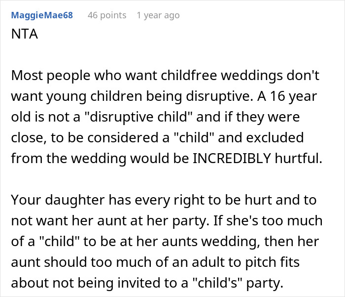 Niece Refuses To Invite Aunt To Her Birthday After Wedding Exclusion, Aunt Turns Passive-Aggressive