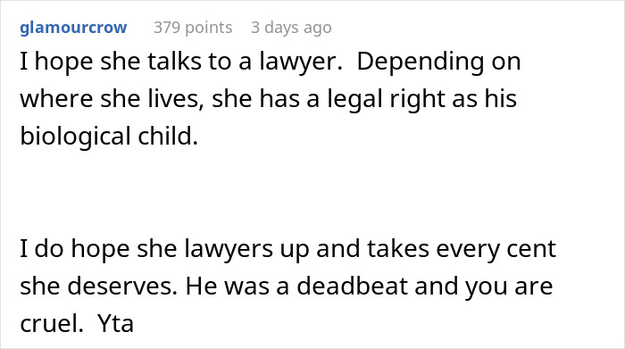 Woman Refuses To Give Her 'Stepdaughter' A Cut Of The Inheritance, Asks The Net For A Verdict