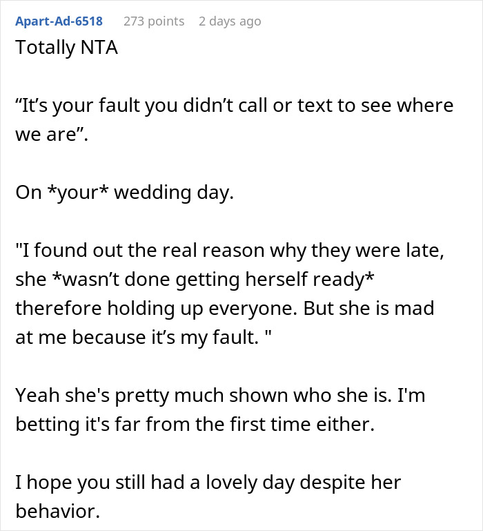 Bride’s Mom Values Appearance So Much She Misses Daughter’s Wedding Ceremony, Gets Angry With Her