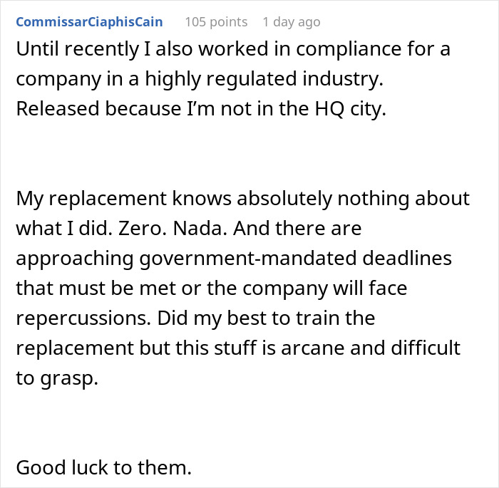 Worker Maliciously Complies With CFO’s Lay-Offs Until She Realizes She Made A Huge Mistake