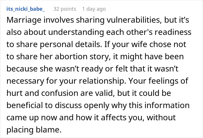 Pro-Choice Man Shocked To Find That Wife Had An Abortion When They Dated In High School