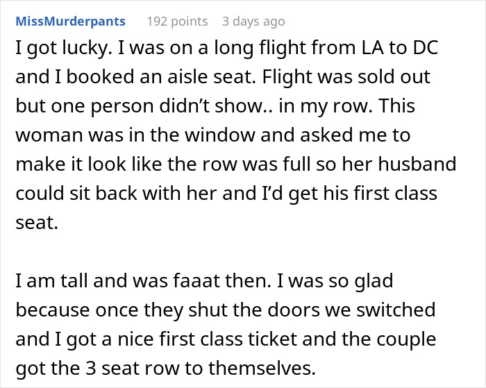 Lady Sandwiched Between Couple On Long Flight Has To Endure Woman’s Obnoxious Behavior For 5 Hours