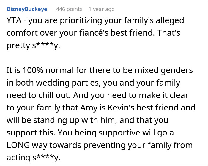 Bride Worried About Groom's Best Man Being His Trans Friend, He Threatens To Cancel Wedding