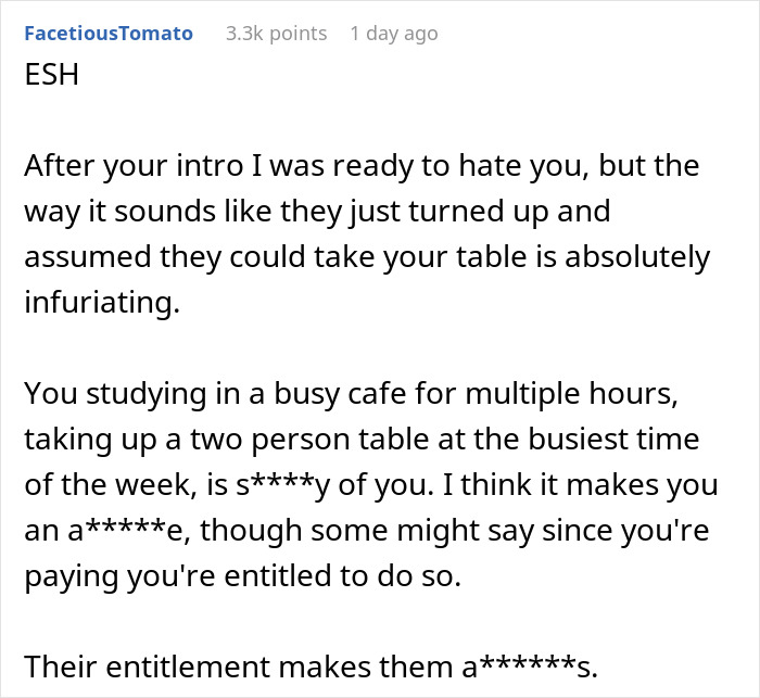 Woman Wants To Take Over Woman’s Entire Table So Her Injured Friend Can Sit But She Won’t Have It