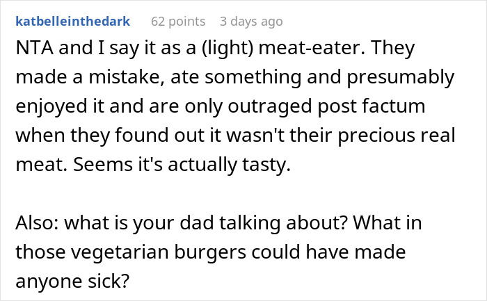 Couple Take Offense At Grandkid’s Veggie Meat, But Don’t Notice A Thing When They Eat It By Mistake