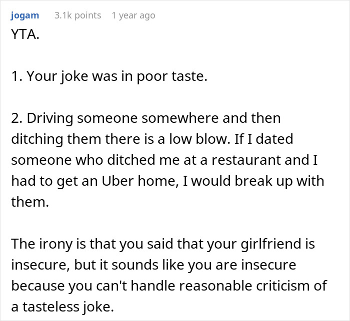 Man Leaves GF Without A Ride And Ignores Her Calls For Not Dropping His Misogynistic Comment