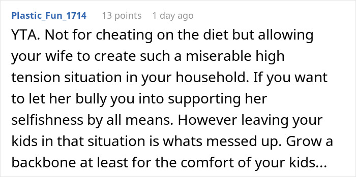 "AITA For Secretly Cheating On Our Vegetarian Diet That My Wife Made Our Family Do?"