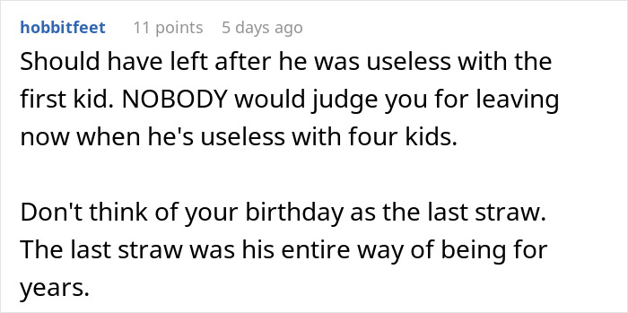 Wife Decides She’s Had Enough Of Her Marriage After Husband Ruins Her Birthday For The 2nd Time