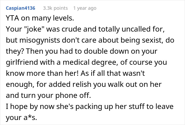 Man Leaves GF Without A Ride And Ignores Her Calls For Not Dropping His Misogynistic Comment