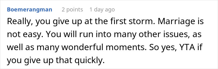 “Would I Be The Jerk If I Ended My Marriage On The Day We Got Back From Our Honeymoon?”