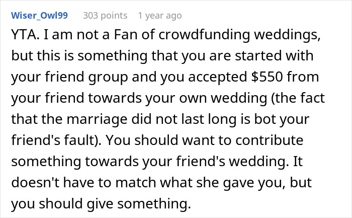 Woman Called “Selfish” For Refusing To Help Fund Friend’s Wedding, People Agree With The Bride