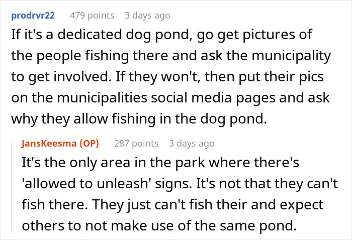 Dog Owner Schemes To Lure Fish Away From Boomers’ Fishing Zone After They Mess Up The Dog Pond