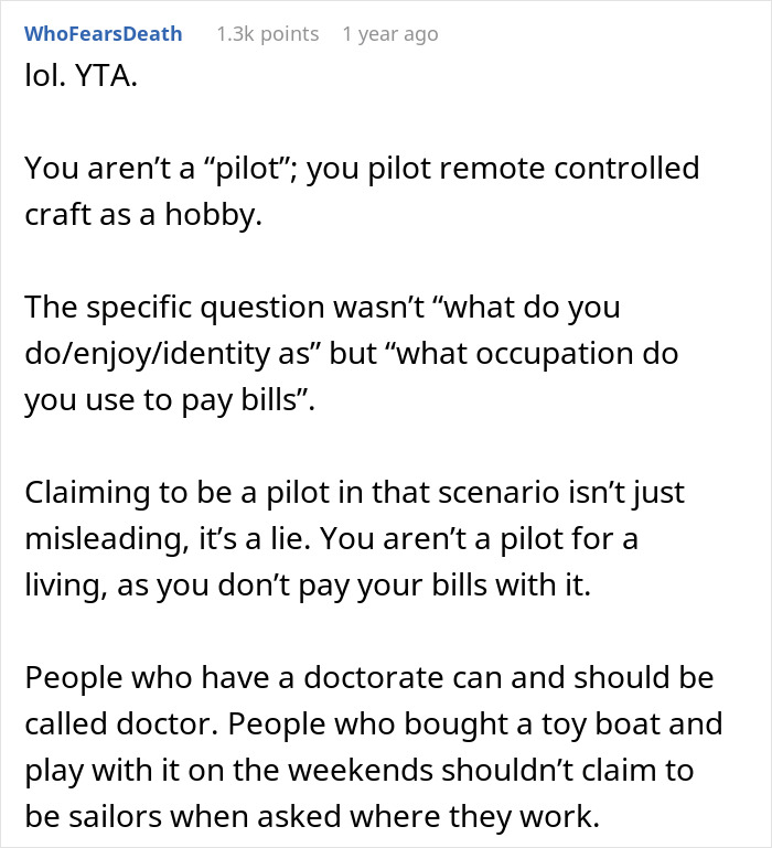 Wife Forced To Sleep On Couch After Refusing To Call Husband A Pilot As He’s Never Flown A Plane