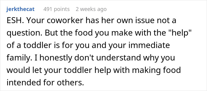 Mom Serves Dessert Made With Her 2YO At Office Potluck, Colleague Reports Her To HR