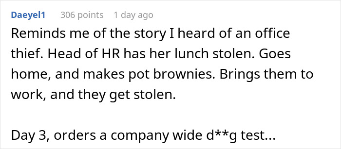 Coworkers Unite In Teaching Food Thief A Lesson, End Up With A Nasty Spectacle