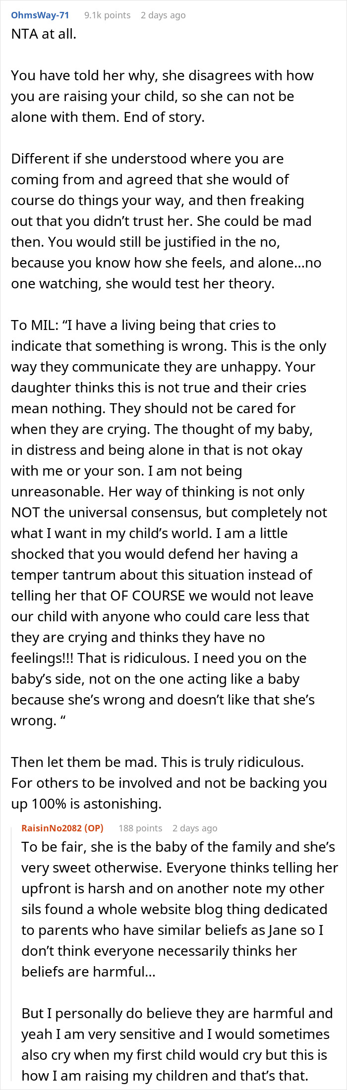 “She Thinks They Cry For No Reason”: SIL Gets A Reality Check When Mom Refuses To Let Her Babysit