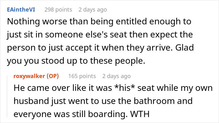 Man Tries To Make A Woman Give Up Her Husband’s Seat For Him Until Another Passenger Humbles Him