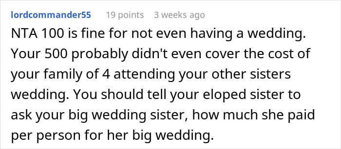 Drama Ensues After Woman Finds Out About A Wedding Gift Her Brother Got For Sister