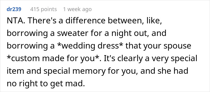 "Hide Your Dress, Please": Folks Shocked By Woman Demanding Sis Let Her Borrow Custom Wedding Dress 