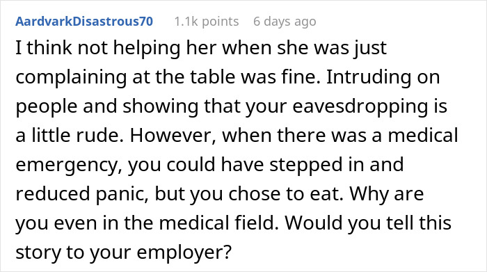 “I Just Kept Eating”: Nurse Confused Why Fiance Won’t Live With Him After He Ignores Emergency