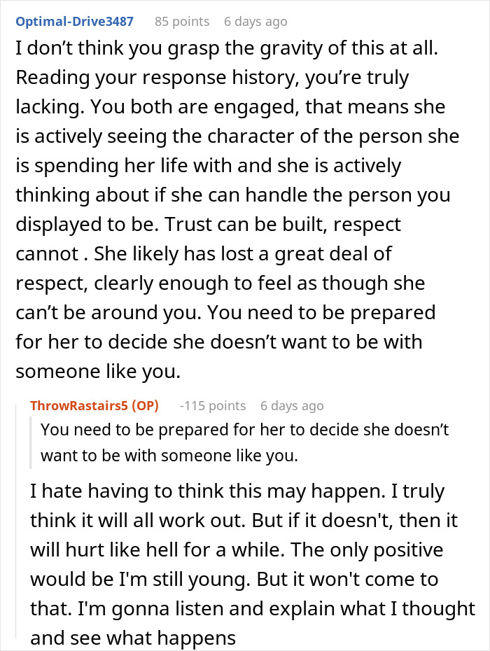 “I Just Kept Eating”: Nurse Confused Why Fiance Won’t Live With Him After He Ignores Emergency