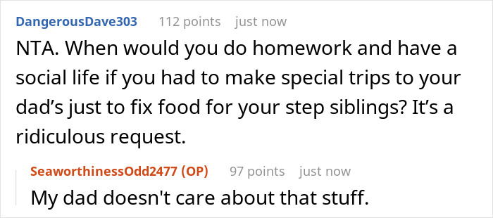 Entitled Dad Demands Bio Son Start Cooking For His Stepchildren, Gets Livid As Mom Supports Kid