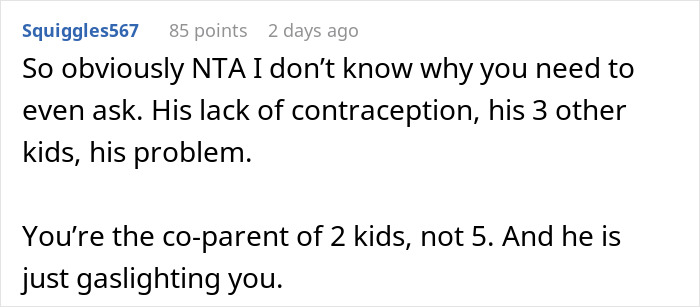 “AITA For Reminding My Ex I’m Only Responsible For Our Children And Not All Of His Kids?”