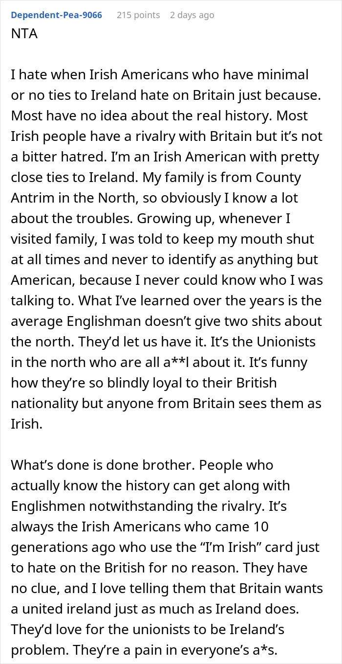 Irish American Mocks A British Guy, Gets A Reality Check After He Waves Passport In His Face