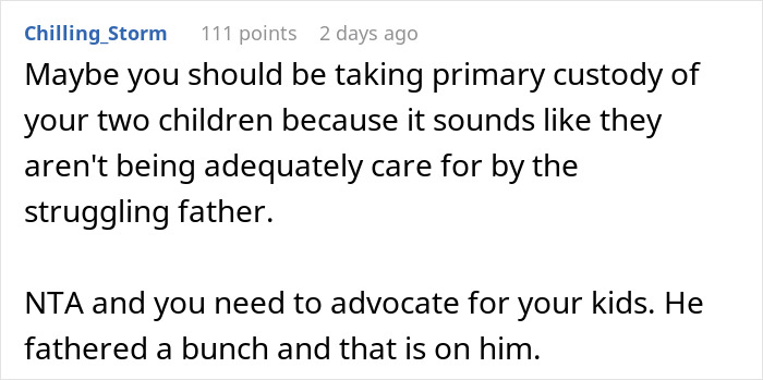 “AITA For Reminding My Ex I’m Only Responsible For Our Children And Not All Of His Kids?”