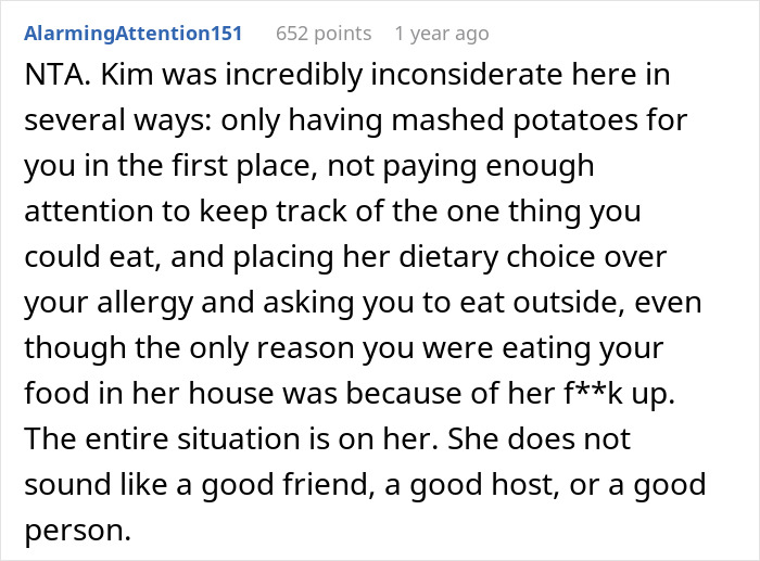 Party Host Expects Guest To Eat Their Food In Their Car, Is Upset They Caused Drama By Leaving