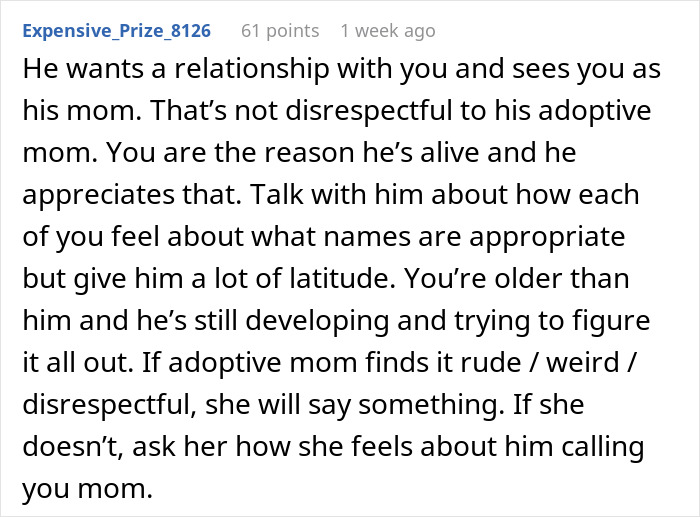 “It Feels Disrespectful”: Woman Becomes Uncomfortable When Biological Son Calls Her “Mom”