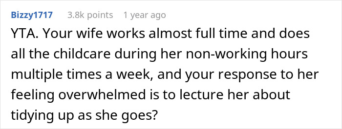 Man Refuses To Help Working-Mom Wife With Household Chores Until She Picks Up After Herself