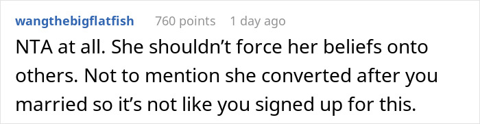 "AITA For Secretly Cheating On Our Vegetarian Diet That My Wife Made Our Family Do?"