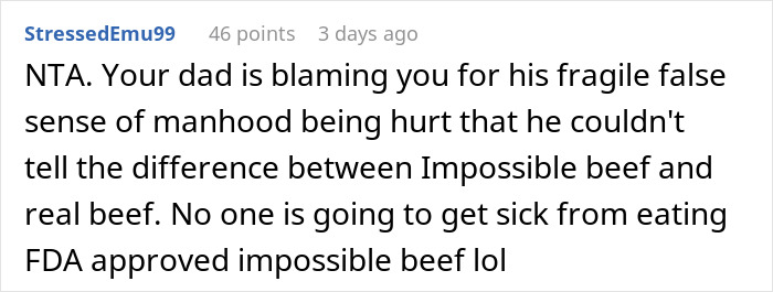 Couple Take Offense At Grandkid’s Veggie Meat, But Don’t Notice A Thing When They Eat It By Mistake