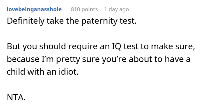 “You Should Require An IQ Test”: Pregnant Woman Shocked After Husband Asks For A Paternity Test