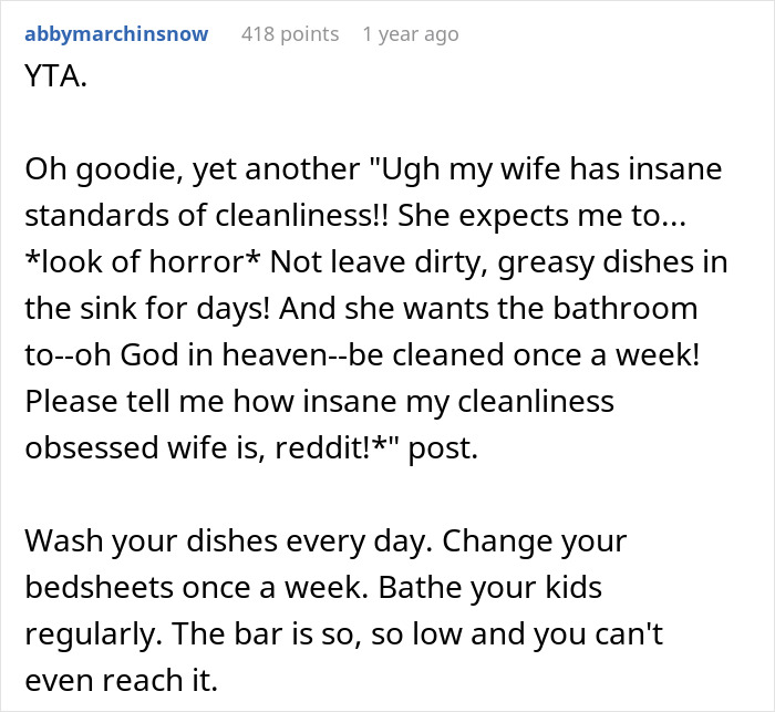 “She Packed A Bag”: Man Blows Off Wife’s Cleaning Demands, She Finally Loses It