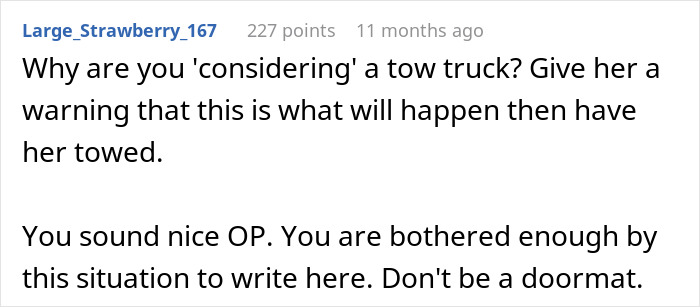 Neighbor’s Mom Feels Entitled To Parking Spot, Homeowner Prepares For Showdown