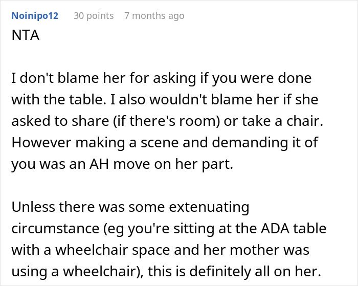 “She’s Scaring My Kids”: Entitled Woman Wants A Table, Tries Taking It From The Wrong Person