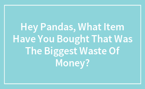 Hey Pandas, What Item Have You Bought That Was The Biggest Waste Of Money?