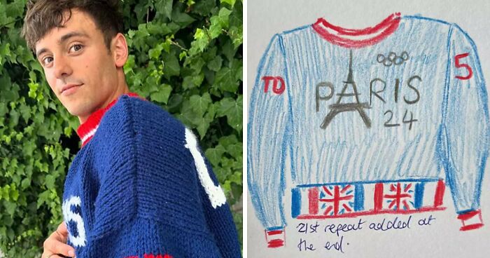 Tom Daley Finished Knitting His 2024 Paris Olympics Sweater, Days After Winning Silver In Diving