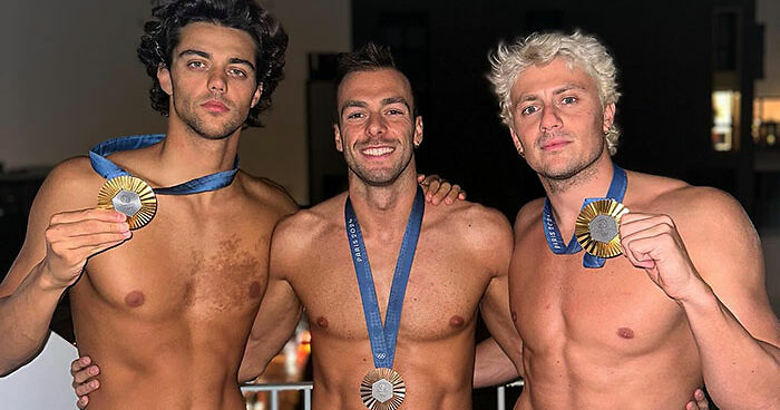 Italian Swimming Team Sets Internet On Fire With Shirtless Pic After Olympic Win