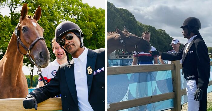 Snoop Dogg Steals The Show By Feeding Horses And Dancing With Them At Paris Olympics