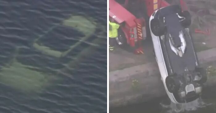 Couple Getting Steamy In Car Accidentally Roll Into River After Bumping Into Gear Shifter