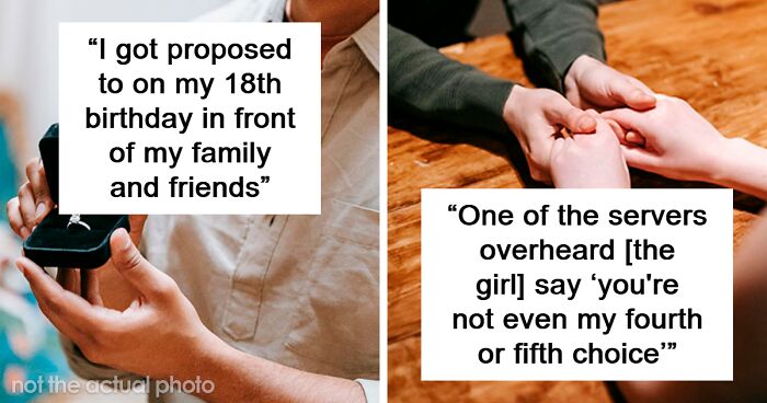 “I Only Said Yes Because All Those People Were There”: 49 People Share Proposal Rejection Stories