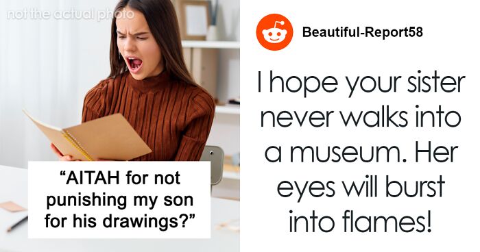 Dad Refuses To Punish Son For Drawing Naked People After Young Cousins Find The Drawings