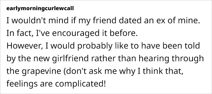 Woman Can't Figure Out What To Do After Friend's Ex Says He Wants To Date Her, Seeks Advice